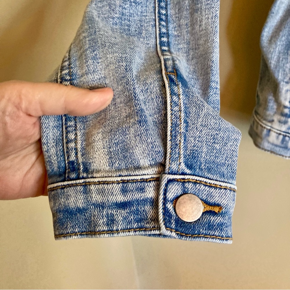 NEW Driftwood Summer Solstice Trucker Jean Jacket Sun Embroidered Medium Wash M - Picture 9 of 16